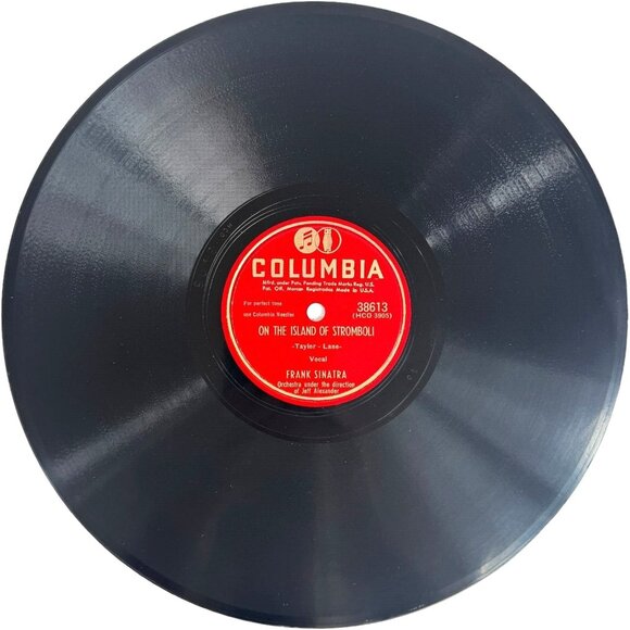 Frank Sinatra Mad About You 10in Shellac 78 RPM Columbia 38613 Vintage Record - Picture 3 of 4